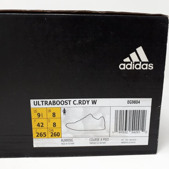 Adidas Ultraboost C.Rdy Winter Ready EG9804 Grey Pink Shoe Sneaker Womens 9.5 US - Picture 10 of 12